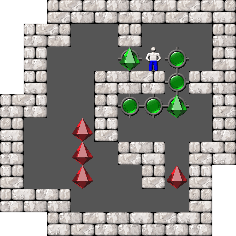 Sokoban Mass Remodel level 1764